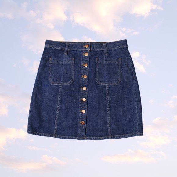 Madewell Denim Mini Skirt (like new!) - Picture 1 of 2